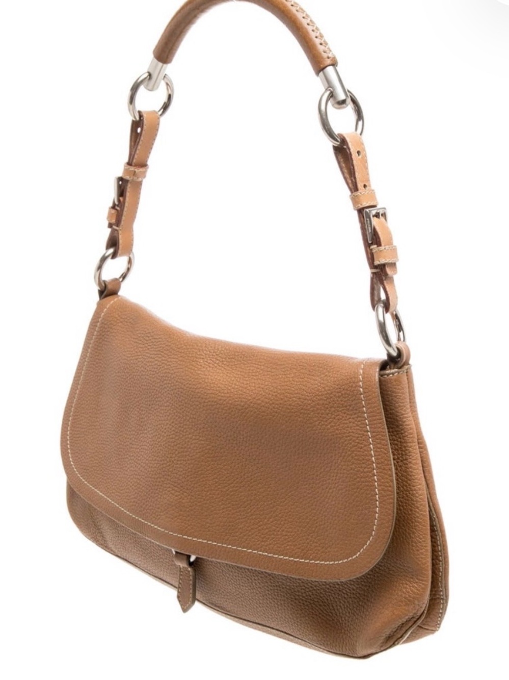 Prada Vitello Daino Leather Shoulder or Satchel Bag-Gorgeous Leather & Color!!